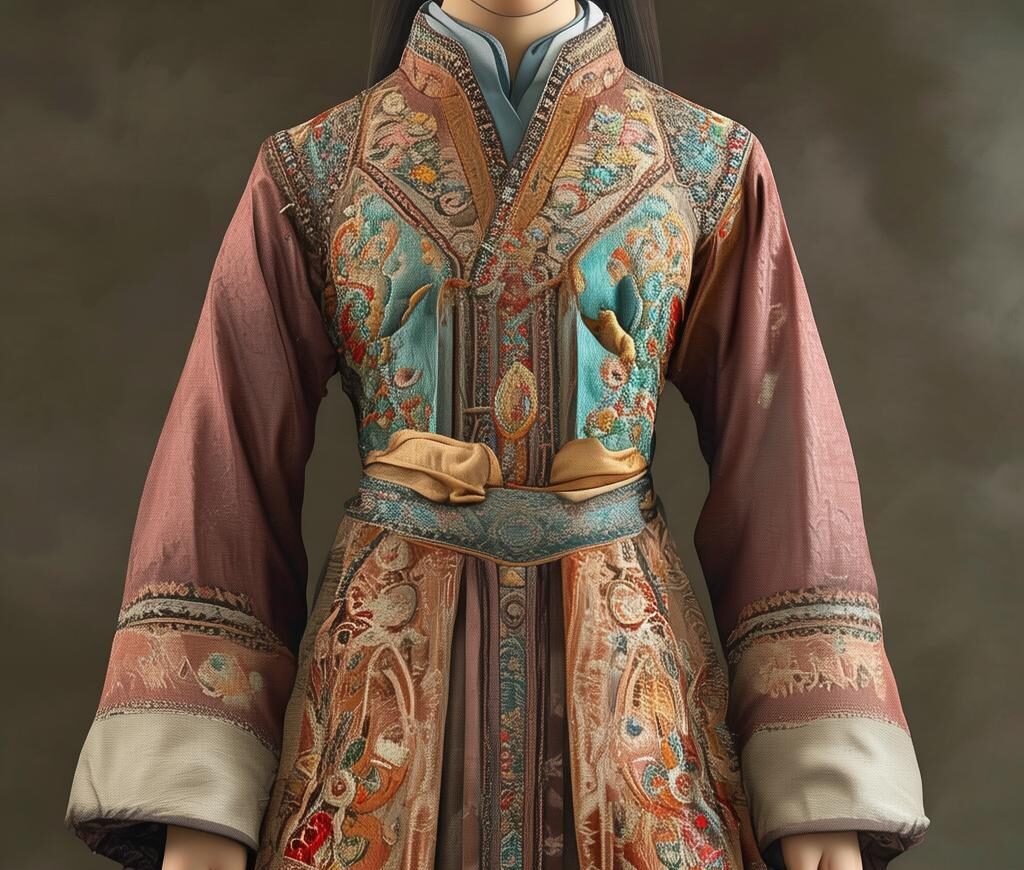 唐代交领右衽襦裙