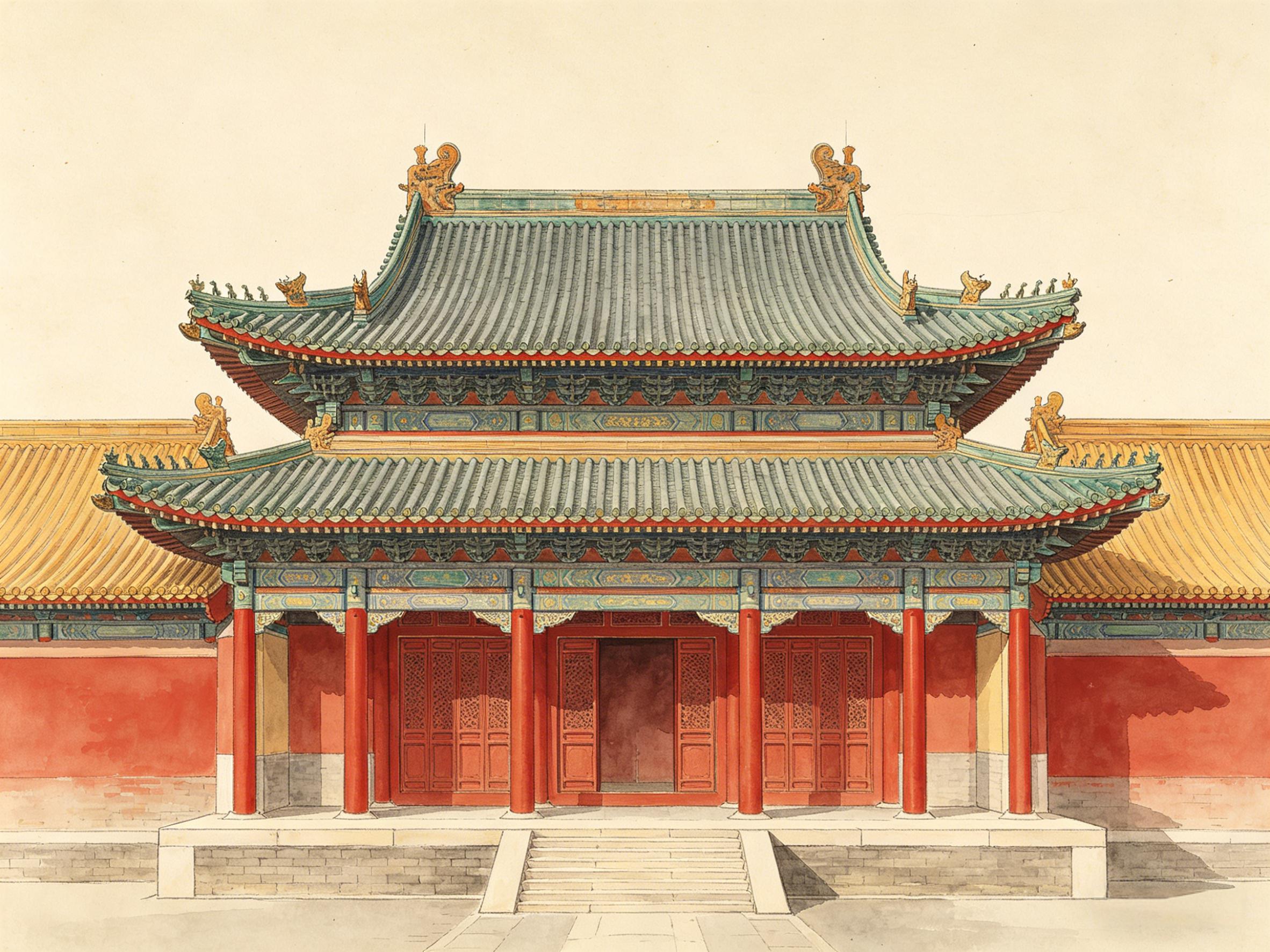 重檐庑殿顶